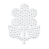 Hama strijkkralen grondplaat bloem wit | 5 stuks