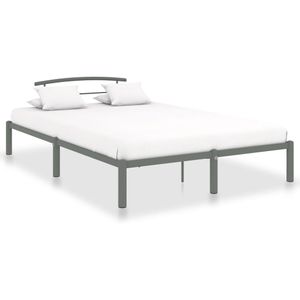 Bedframe metaal grijs 140x200 cm