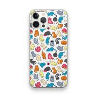 Kleurrijke katten: iPhone 12 Pro Transparant Hoesje