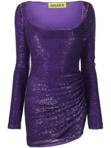 GAUGE81 robe courte à sequins - Violet