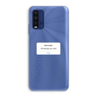 Reminder: Xiaomi Redmi 9T Transparant Hoesje