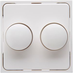 KOPP - Afdekplaat/Centraalplaat - Athenis HK07 - DUO Dimmer - Helder Glans Wit