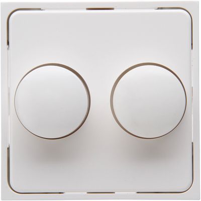 KOPP - Afdekplaat/Centraalplaat - Athenis HK07 - DUO Dimmer - Helder Glans Wit