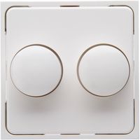 KOPP - Afdekplaat/Centraalplaat - Athenis HK07 - DUO Dimmer - Helder Glans Wit