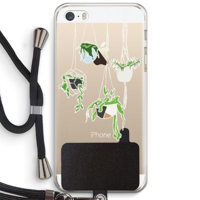 Hang In There: iPhone 5 / 5S / SE Transparant Hoesje met koord Hang In There: iPhone 5 / 5S / SE Transparant Hoesje met koord