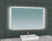 Badkamerspiegel Soul | 120x80 cm | Rechthoekig | Indirecte LED verlichting | Touch button | Met verwarming