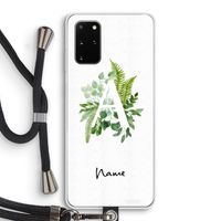 Green Brush: Samsung Galaxy S20 Plus Transparant Hoesje met koord