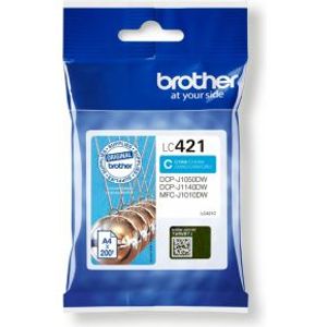 Brother LC-421C inktcartridge 1 stuk(s) Origineel Cyaan