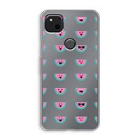 Smiley watermeloenprint: Google Pixel 4a Transparant Hoesje