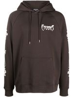 Études Studio hoodie Racing Paris à logo imprimé - Marron