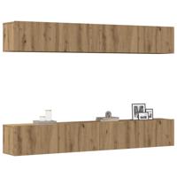4-delige wand-tv-meubelset Artisan Oak 100x30x30 cm