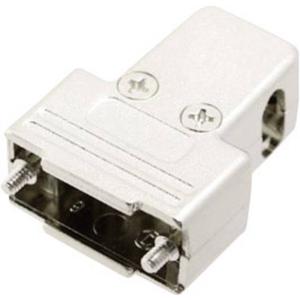 MH Connectors MHTRI-M-09-K 6550-0100-01 D-sub behuizing Aantal polen: 9 Kunststof, gemetalliseerd 180 °, 45 °, 45 ° Zilver 1 stuk(s)