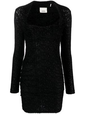 ISABEL MARANT robe courte Dilia à manches longues - Noir