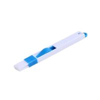 2 stuks mini Cleaning Brush met afneembare Dustpan voor Window Groove toetsenbord hoek gaatjes (blauw)