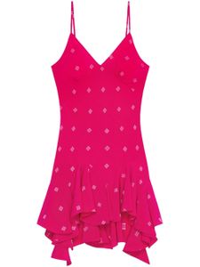 Givenchy robe courte à broderies 4G - Rose
