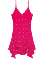 Givenchy robe courte à broderies 4G - Rose