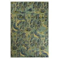 Boho&me Buitenkleed visjes - Verano blauw|groen - 160x240 cm Boho&me Buitenkleed visjes - Verano blauw|groen - 160x240 cm