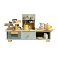 Bigjigs houten koffiecorner speelset, 32dlg. Bigjigs houten koffiecorner speelset, 32dlg.