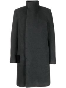 Boris Bidjan Saberi manteau en laine à col montant - Noir