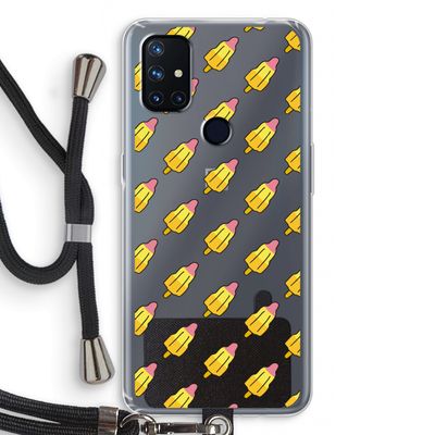 Waterijsjes: OnePlus Nord N10 5G Transparant Hoesje met koord