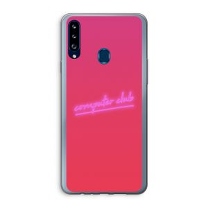 Vice Glow: Samsung Galaxy A20s Transparant Hoesje