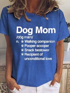 Funny Dog Mom Casual Crew Neck Top