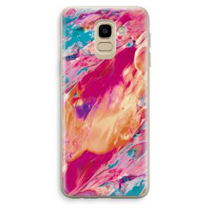 Pastel Echoes: Samsung Galaxy J6 (2018) Transparant Hoesje