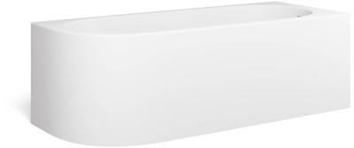 Looox Cool Corner Bad rechts 170x70cm Mat Wit