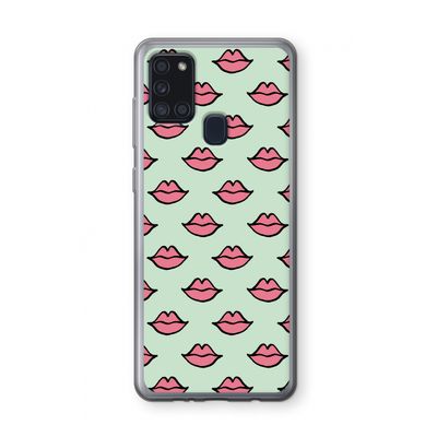 Lipjes: Samsung Galaxy A21s Transparant Hoesje