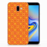 Samsung Galaxy J6 Plus (2018) TPU bumper Batik Oranje - thumbnail