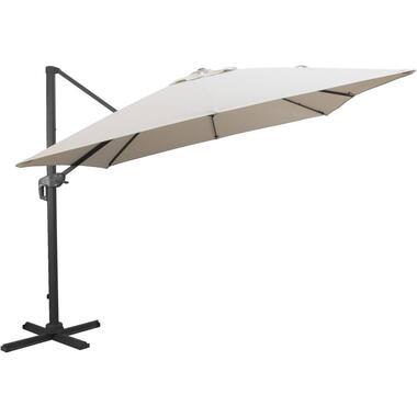 Zweefparasol Iris - zand - 300x300 cm - Leen Bakker