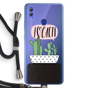I love cacti: Honor Note 10 Transparant Hoesje met koord