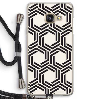 Geometrisch patroon: Samsung Galaxy A3 (2016) Transparant Hoesje met koord