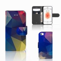 Apple iPhone 5 | 5s | SE | Book Case | Polygon Dark