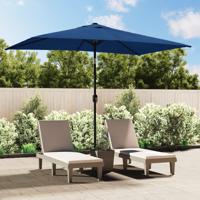 Parasol met metalen paal 300x200 cm blauw