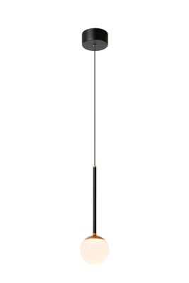 Lucide CALINA - Hanglamp - Ø 9,9 cm - LED Dimb. - 1x9W 2700K - Zwart | Premium