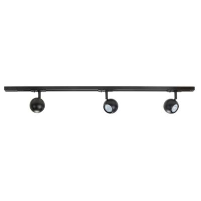 Highlight 1-fase railset 100cmBolo zwart met 3 spots - S7012.01