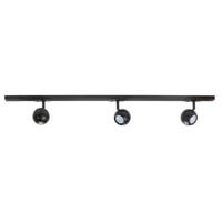 Highlight 1-fase railset 100cmBolo zwart met 3 spots - S7012.01