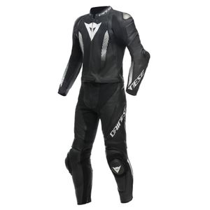 DAINESE Laguna Seca 5, 2-delig motorpak, Zwart-Wit