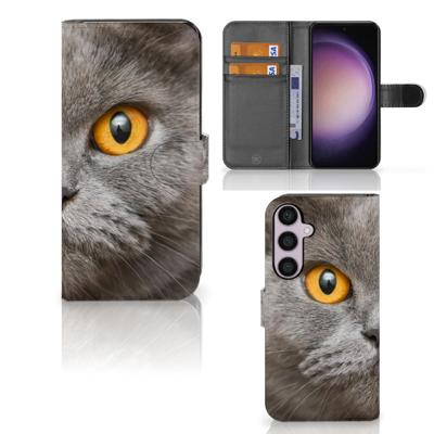 Telefoonhoesje | Met pasjeshouder | Samsung Galaxy S24 Plus Britse Korthaar