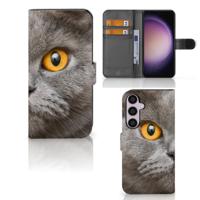 Telefoonhoesje | Met pasjeshouder | Samsung Galaxy S24 Plus Britse Korthaar