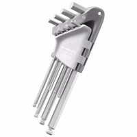 Facom set 9 extra lange inbussleutels met kogelkop in rvs