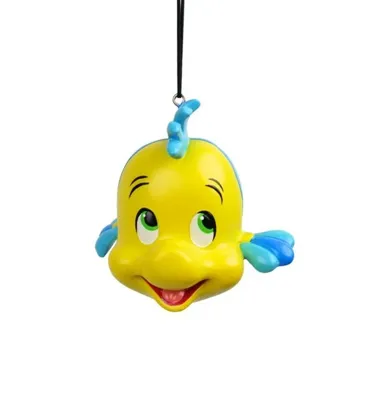 Orn.resin 3d flounder 7cm