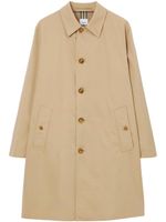 Burberry manteau en gabardine à simple boutonnage - Tons neutres