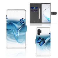 Samsung Galaxy Note 10 Plus Telefoonhoesje met Pasjes Vlinders - thumbnail