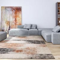 Easy Living - Vloerkleed Kuza Lines Terracotta Rug -