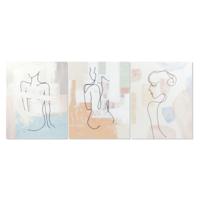 Schilderij DKD Home Decor 80 x 3,7 x 100 cm Abstract Modern (3 Onderdelen)