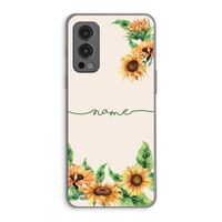 Zonnebloemen: OnePlus Nord 2 5G Transparant Hoesje Zonnebloemen: OnePlus Nord 2 5G Transparant Hoesje