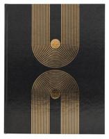 Gastenboek exacompta graphik 270x220 blanco zwart