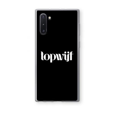 Topwijf Zwart: Samsung Galaxy Note 10 Transparant Hoesje